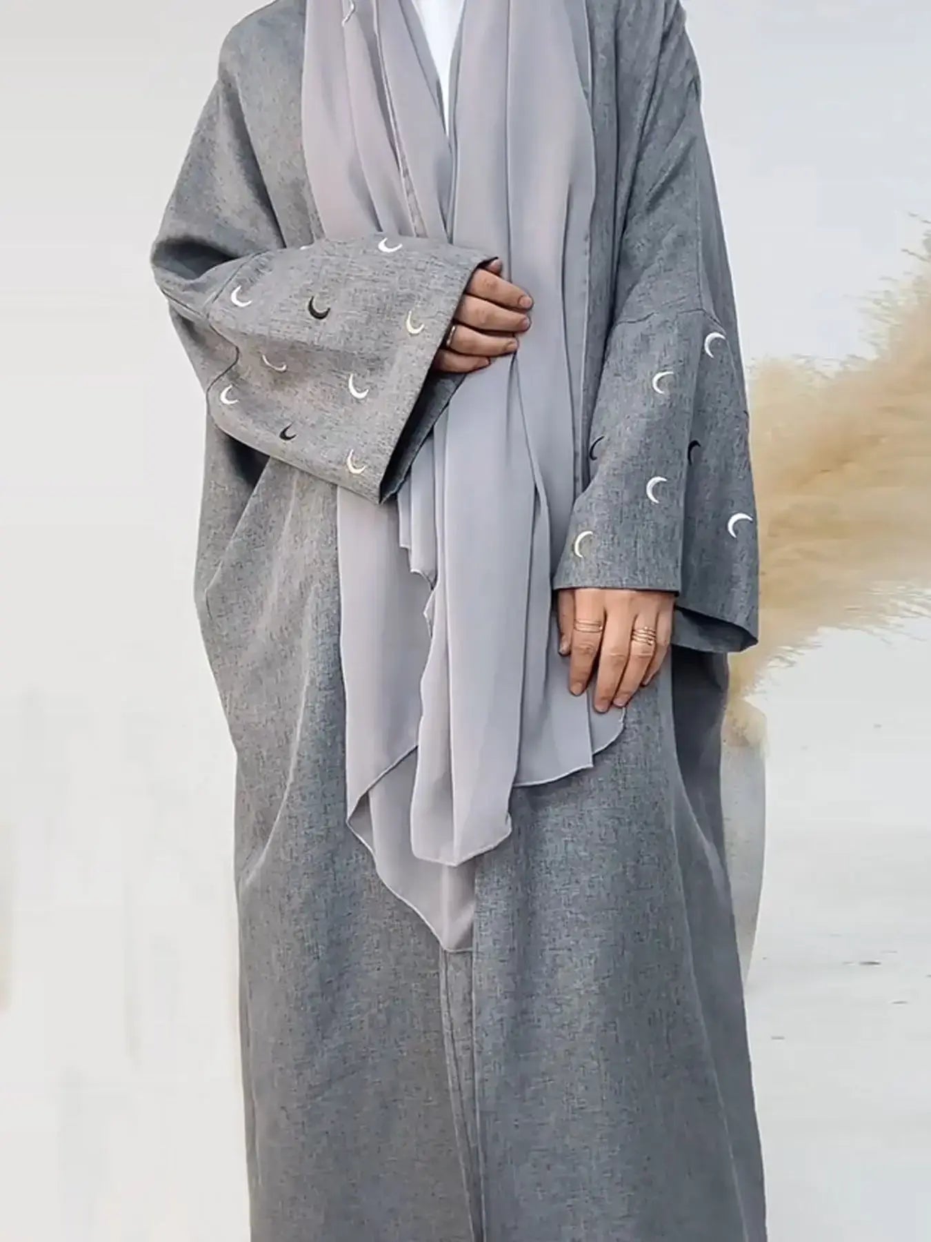 Modern Style Abaya Maxi Dress